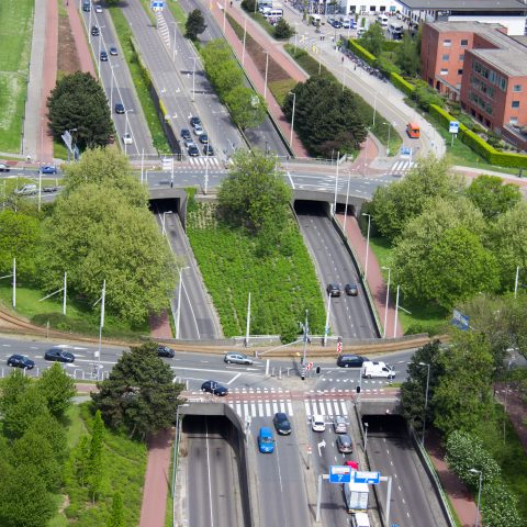 Weg en auto