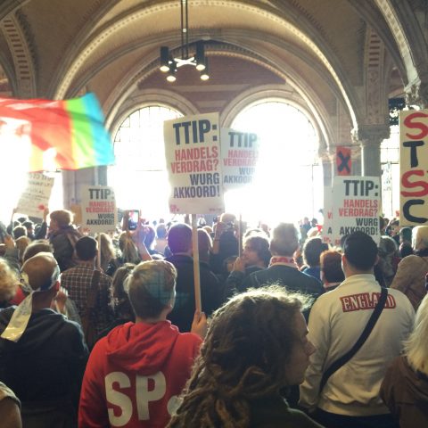 Demo tegen TTIP en CETA, Amsterdam 10 oktober 2015