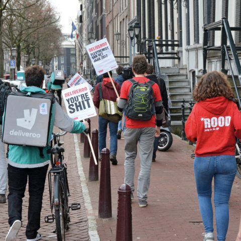 Deliveroo en ROOD in actie