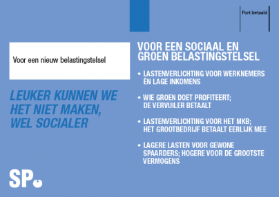 Voor een sociaal en groen belastingstelsel